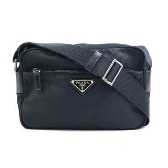 Prada Shoulder Bag Nylon Black - Picture 1 of 5